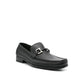 Salvatore Ferragamo Black Calfskin Slip-On Loafers