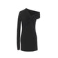 Saint Laurent Black Viscose Casual Dress