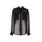 Saint Laurent Black Silk Dress Shirt