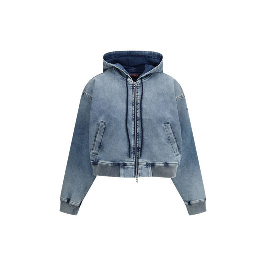 Diesel Blue Cotton Sweatshirt