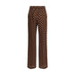 P.A.R.O.S.H. Brown Silk Casual Pants
