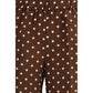 P.A.R.O.S.H. Brown Silk Casual Pants