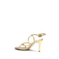 Gianvito Rossi Gold Calf Leather Bos Taurus Stiletto Heel Sandals