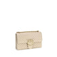 PINKO Beige Calf Leather Bos Taurus Shoulder Bag