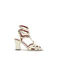 Valentino Garavani Brown Goatskin Stiletto Heel Sandals