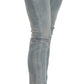 PLEIN SUD Light Blue Washed Mid Waist Skinny Denim Jeans
