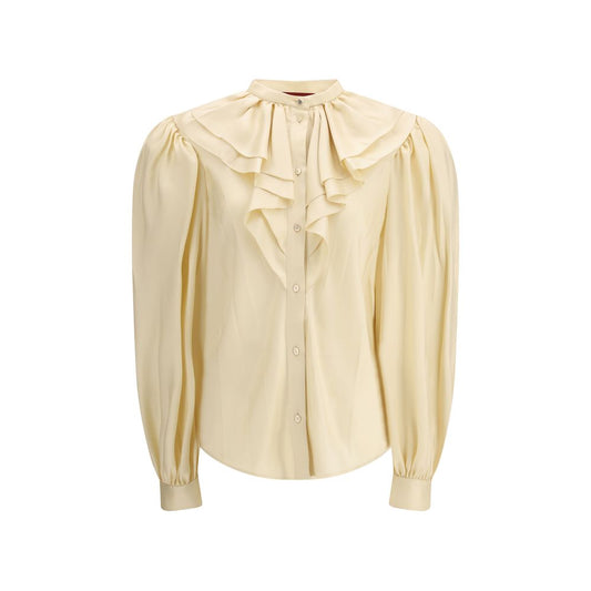 Gucci Beige Silk Shirt