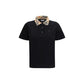 Burberry Black Cotton Polo Shirt