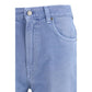 Haikure Blue Cotton Relaxed Fit Jeans