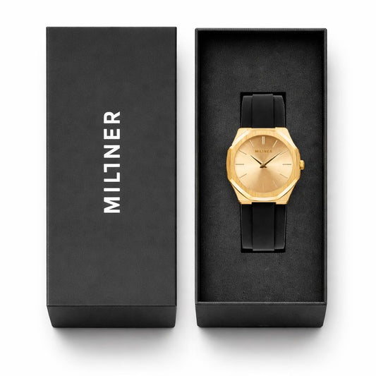 Millner Black Synthetic Sport Watch