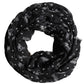 Dolce & Gabbana Black Wool Crown Print Fringe Neck Wrap 180cm x 65cm Scarf