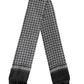 Dolce & Gabbana Black White Silk Geometric Neck Wrap 142cm X 15cm Scarf