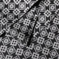 Dolce & Gabbana Black White Silk Geometric Neck Wrap 142cm X 15cm Scarf