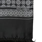 Dolce & Gabbana Black White Silk Geometric Neck Wrap 142cm X 15cm Scarf
