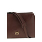 PINKO Brown Calf Leather Bos Taurus Shoulder Bag