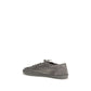 Brunello Cucinelli Gray Calf Leather Bos Taurus Low Top Sneakers