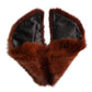 Dolce & Gabbana Brown Mink Fur Collar Women Neck Wrap 60cm x 14cm  Scarf