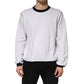 Dolce & Gabbana Light Grey Cotton Crewneck Sweatshirt Sweater