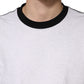 Dolce & Gabbana Light Grey Cotton Crewneck Sweatshirt Sweater