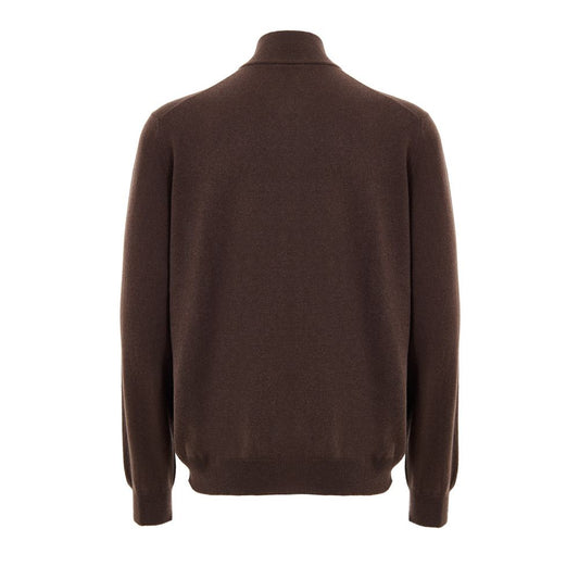 Gran Sasso Brown Wool Cardigan