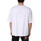 Dolce & Gabbana White Cotton Crewneck Short Sleeve T-Shirt