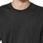 Dolce & Gabbana Black Cotton Crewneck Short Sleeve  T-Shirt