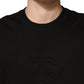Dolce & Gabbana Black Cotton Crewneck Short Sleeve T-Shirt