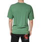 Dolce & Gabbana LightGreen Cotton Crewneck Short Sleeve T-Shirt