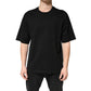 Dolce & Gabbana Black Cotton Crewneck Short Sleeve T-Shirt