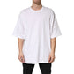 Dolce & Gabbana White Cotton Crewneck Short Sleeve T-Shirt