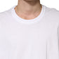 Dolce & Gabbana White Cotton Crewneck Short Sleeve T-Shirt