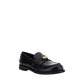 Miu Miu Black Calf Leather Bos Taurus Slip-On Loafers