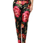 Dolce & Gabbana Black Floral Silk Mid Waist Tailored Trousers Pants