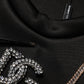 Dolce & Gabbana Black Embellished Logo Crystal Sweatshirt Top