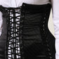 Dolce & Gabbana Black Silk Lace-Up Waist Cincher Corset Top