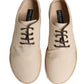 Dolce & Gabbana Beige Espadrille Sole Lace Up Canvas Derby Shoes