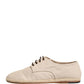 Dolce & Gabbana Beige Espadrille Sole Lace Up Canvas Derby Shoes