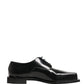 Dolce & Gabbana Black Matte Lace-Up Leather Dress Derby Shoes