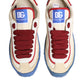 Dolce & Gabbana DG Multicolor Leather Low Top Sneakers Shoes