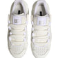 Dolce & Gabbana White Calfskin Leather Low Top Sneakers Shoes