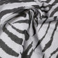 Dolce & Gabbana White Black Zebra Pattern Shawl 255cm x 132cm Men Scarf