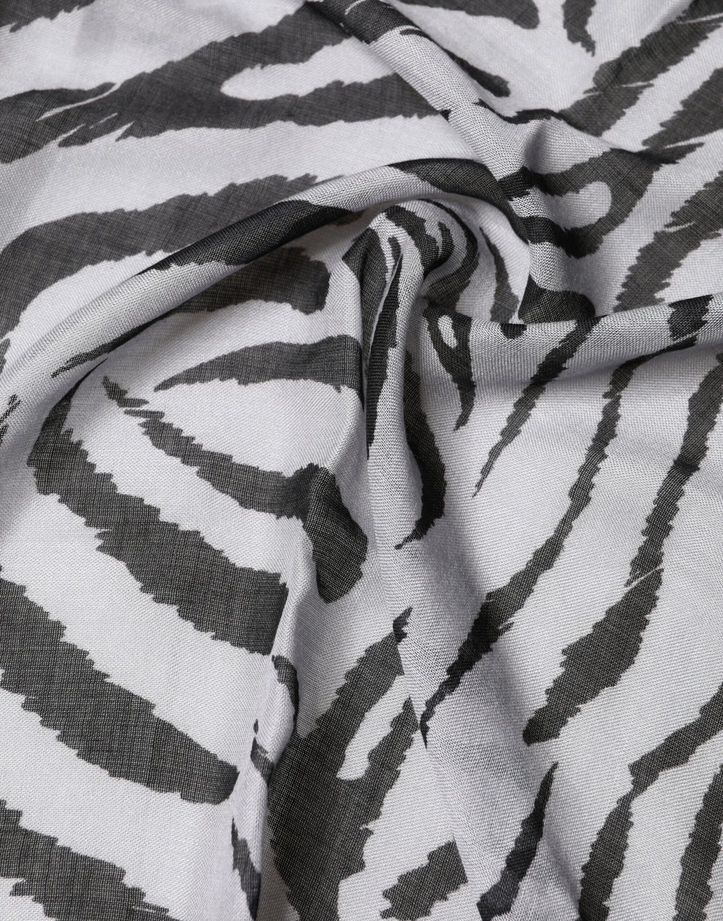 Dolce & Gabbana White Black Zebra Pattern Shawl 255cm x 132cm Men Scarf