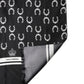 Dolce & Gabbana Black Horseshoe Silk Neck Foulard 136cm x 23cm Men Scarf