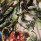Dolce & Gabbana Multicolor Grapes Print Wrap Shawl 196cm x 134cm  Scarf