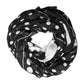 Dolce & Gabbana Black White Polka Dot Logo Stole Wrap 188cm x 116cm Scarf