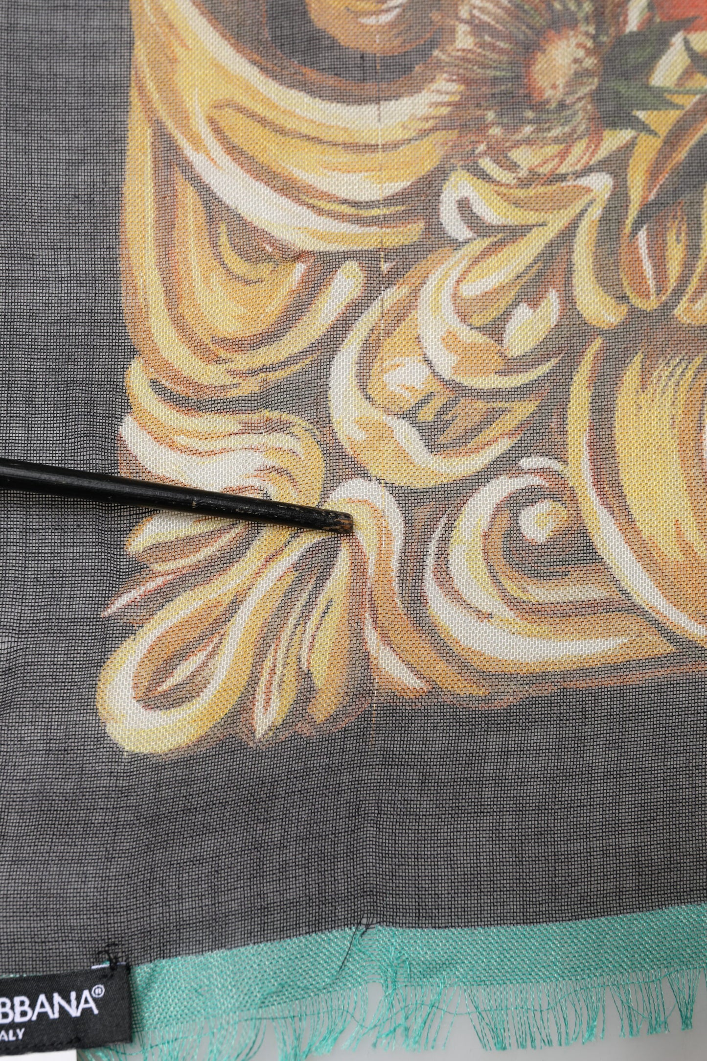 Dolce & Gabbana Multicolor Floral Cashmere Square Stole  Scarf