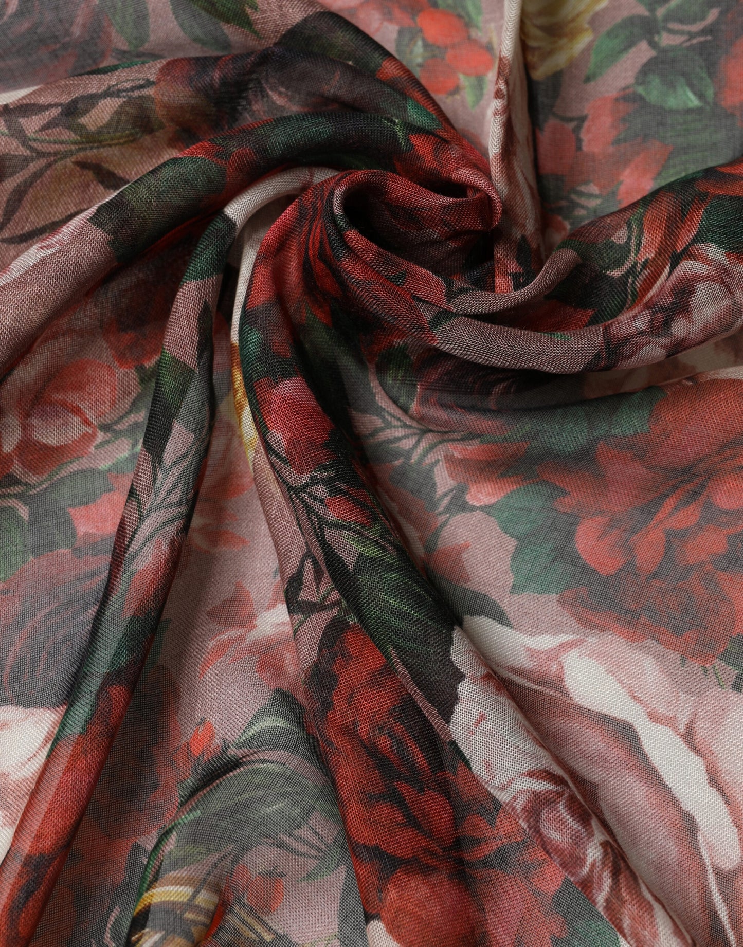 Dolce & Gabbana Multicolor Floral Cashmere Square Stole  Scarf