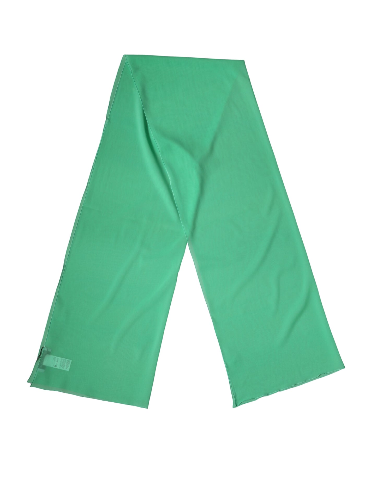 Dolce & Gabbana Green Silk Neck Wrap Shawl Stole 200cm x 64cm  Scarf