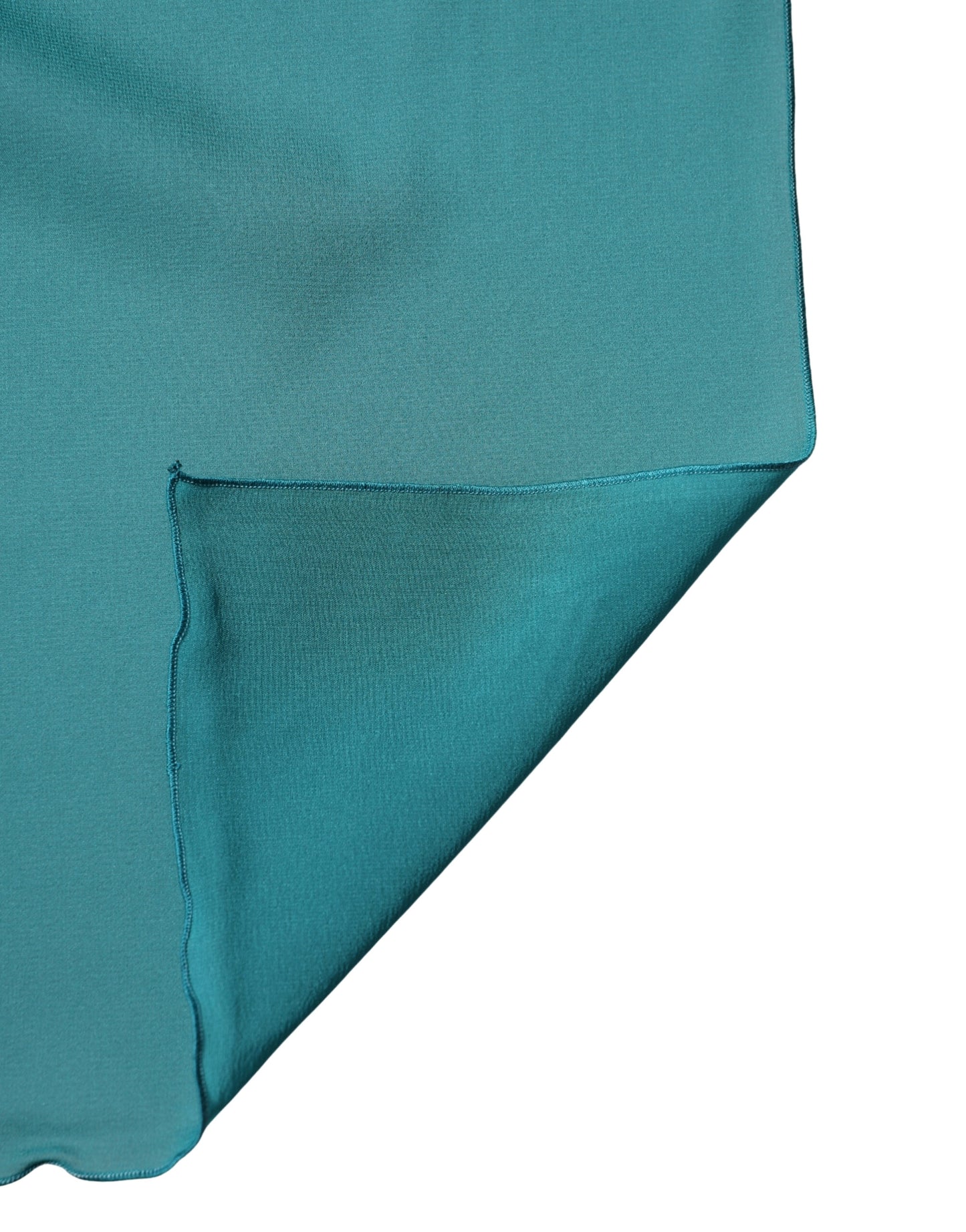 Dolce & Gabbana Blue Green Silk Neck Wrap Shawl Stole 200cm x 64cm Scarf