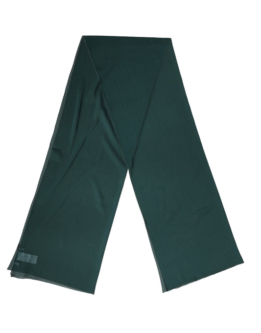 Dolce & Gabbana Dark Green Silk Neck Wrap Shawl Stole 200cm x 64c Scarf